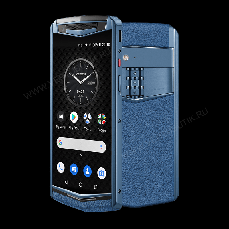 синий смартфон VERTU ASTER P