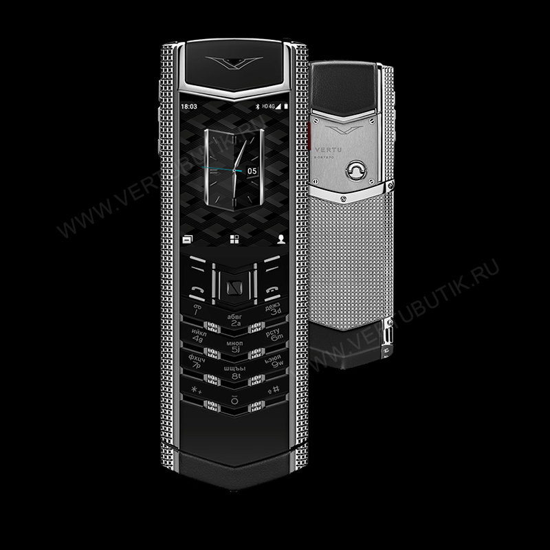 Оригинальный кнопочный Vertu с&nbsp;рифленой задней крышкой