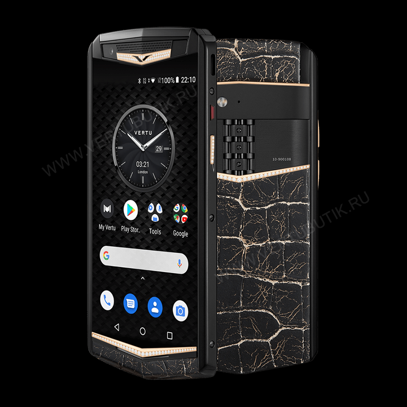 Кожа аллигатора с&nbsp;эффектом лавы VERTU ASTER P