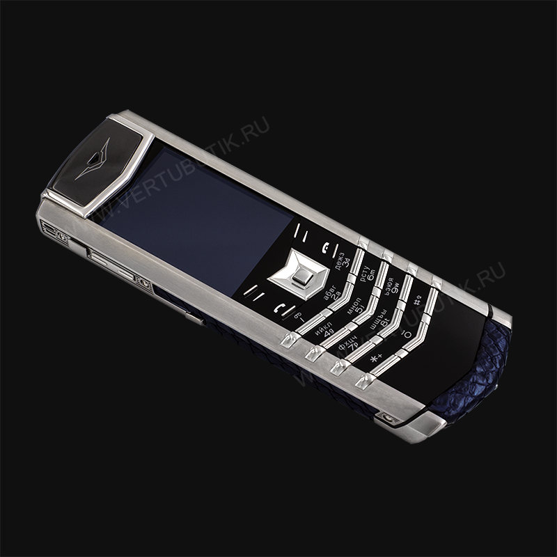 VERTU SIGNATURE S DESIGN в&nbsp;роскошной синей коже питона