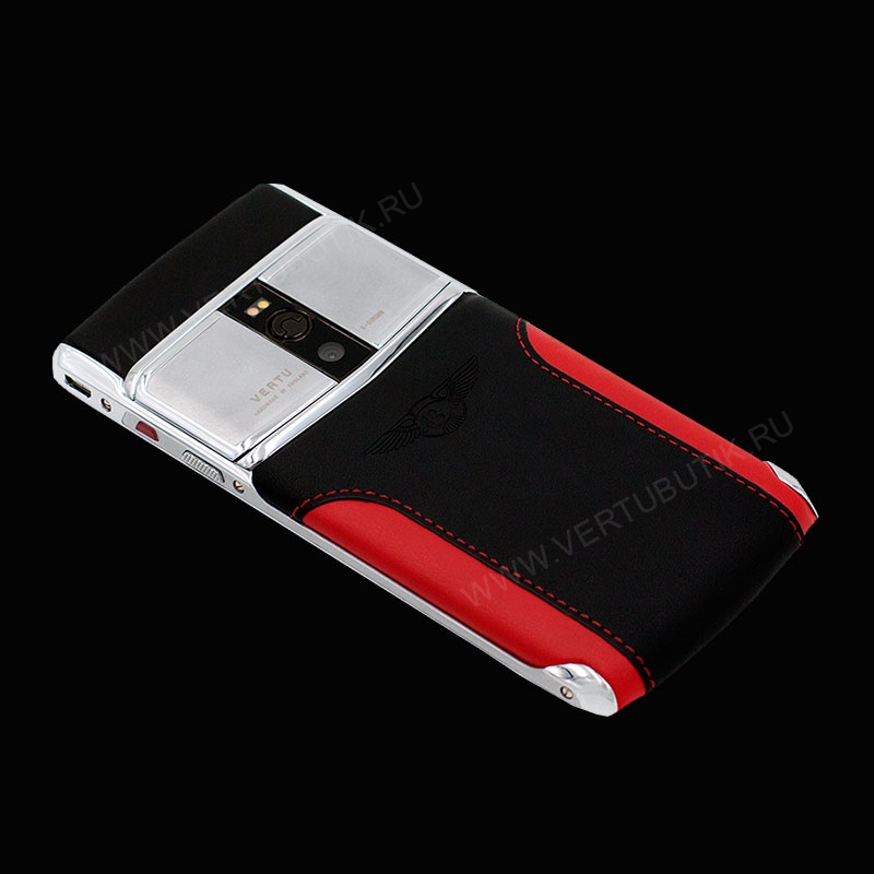 Красно-черный смартфон Vertu в стилистике Bentley