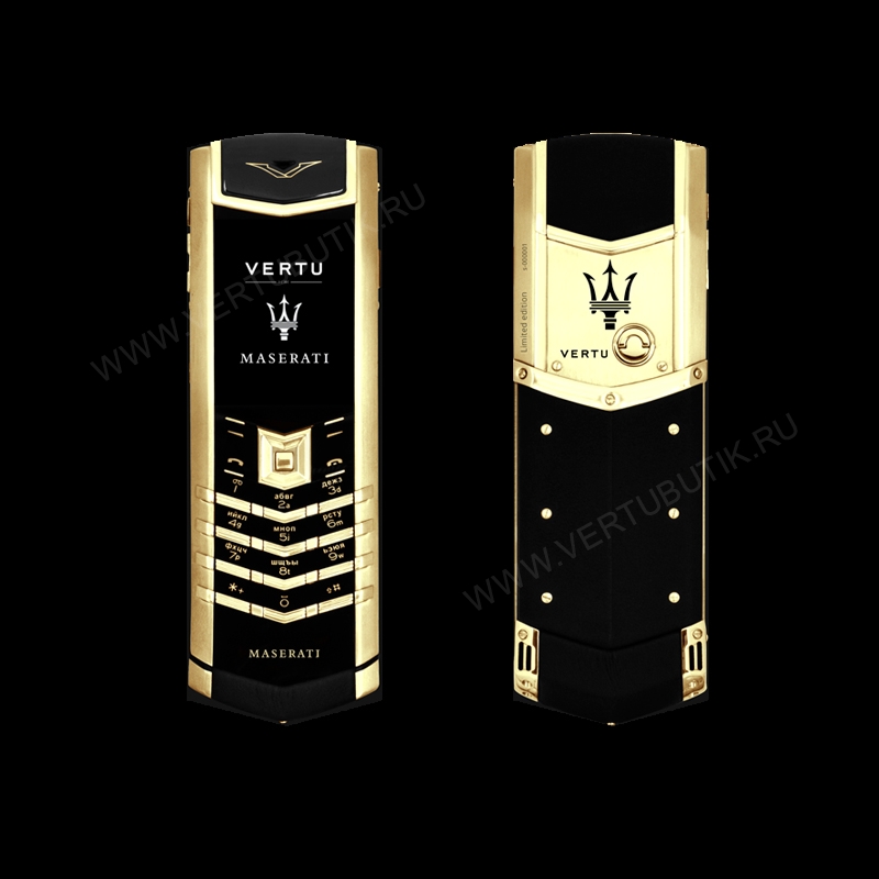VERTU SIGNATURE S DESIGN GOLD LIMITED EDITION МАЗЕРАТИ