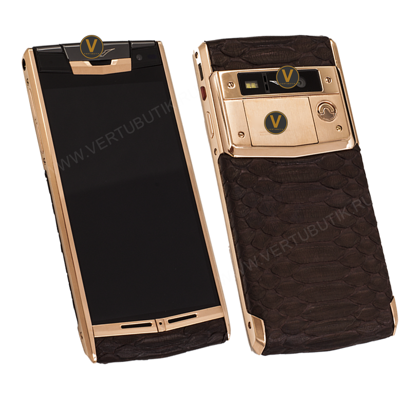НОВЫЙ VERTU SIGNATURE TOUCH STEEL GOLD BROWN PITON 